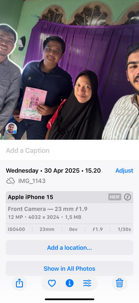 Kunjungan Ke-3 Ibu Rostina oleh Kelompok 7 di Semester 6 (Rabu, 30 April 2025)